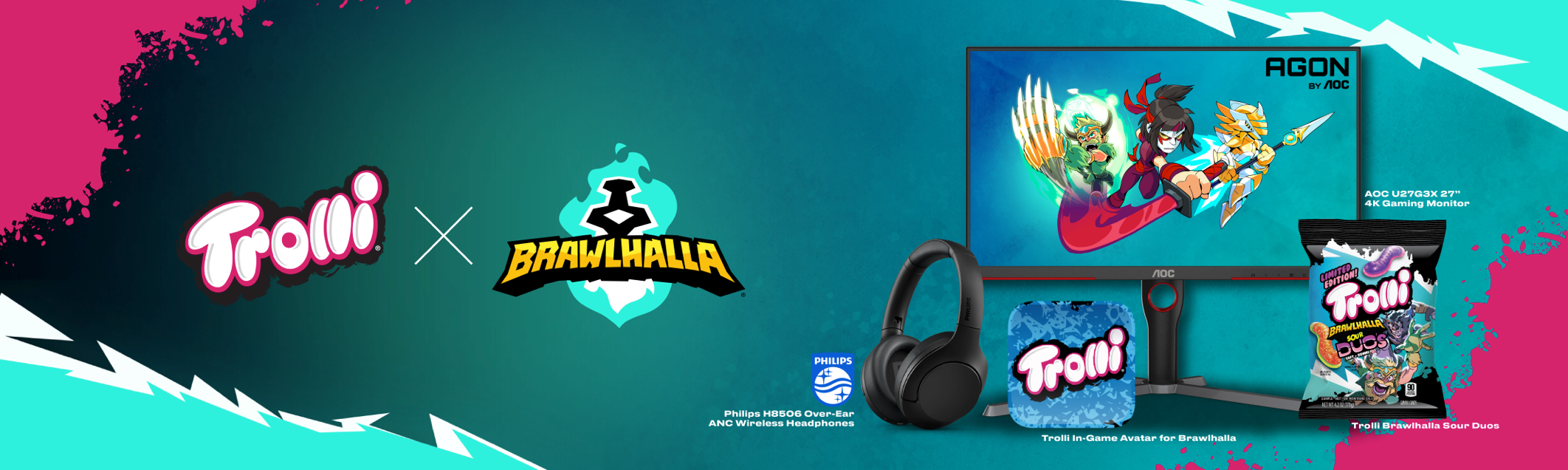 Trolli x Brawhalla Prize Banner